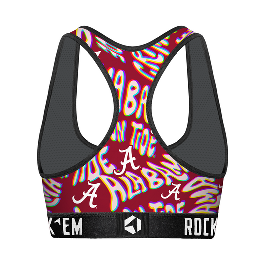Women's Sports Bra - Alabama Crimson Tide - Twisted Wordmark