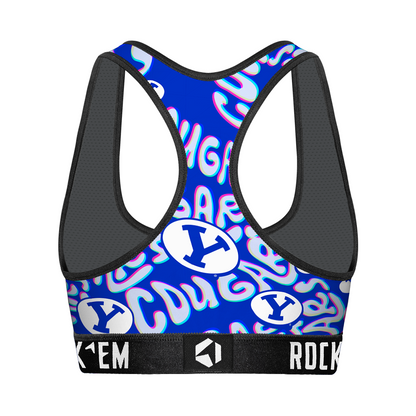 Women's Sports Bra - BYU Cougars - Twisted Wordmark