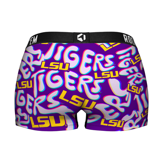 Women's Boy Shorts - LSU Tigers - Twisted Wordmark