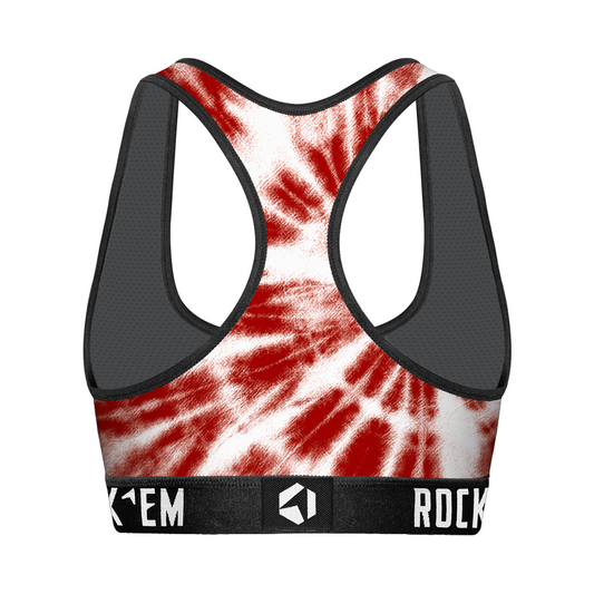 Women's Sports Bra - Oklahoma Sooners - Team Tie Dye