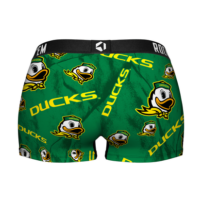 Women's Boy Shorts - Oregon Ducks - Logo All-Over