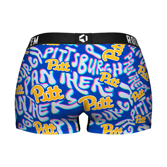 Women's Boy Shorts - Pittsburgh Panthers - Twisted Wordmark