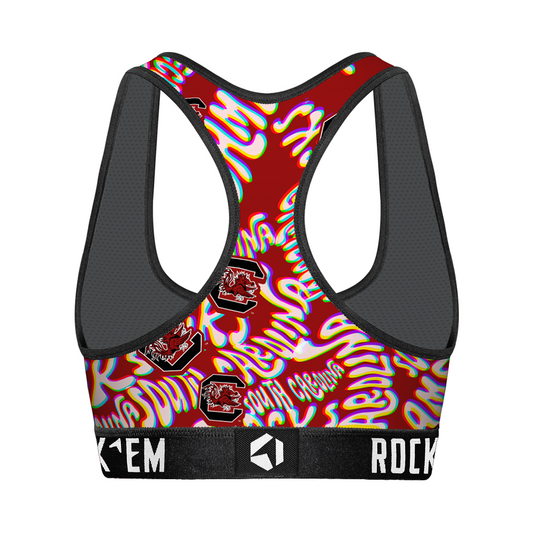 Women's Sports Bra - South Carolina Gamecocks - Twisted Wordmark