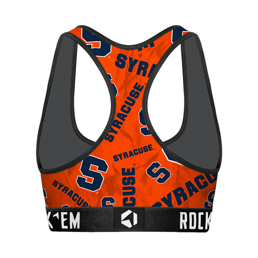 Women's Sports Bra - Syracuse Orange - Logo All-Over