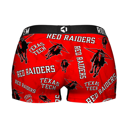 Women's Boy Shorts - Texas Tech Red Raiders - Logo All-Over