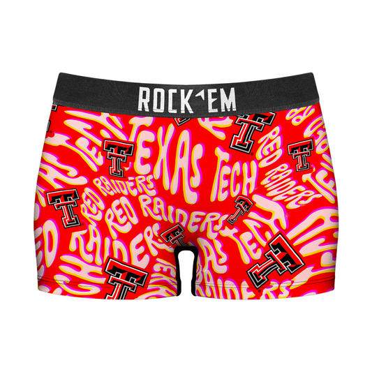 Women's Boy Shorts - Texas Tech Red Raiders - Twisted Wordmark