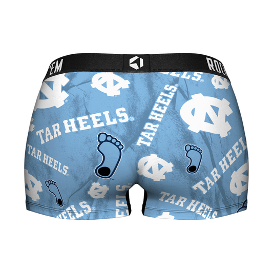 Women's Boy Shorts - North Carolina Tar Heels - Logo All-Over