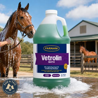 Vetrolin Bath Shampo Kondisioner Ultra Hidrasi Kuda USA 64 oz.