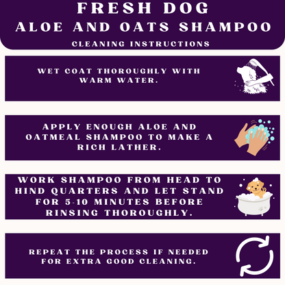 Sampo Anjing Piccardmeds4pets Aloe Oats 16oz + Sarung Tangan Grooming HandsOn Ukuran S Kit Lengkap