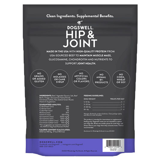 Dogswell Hip & Joint Jerky Treats, Beef (10oz)