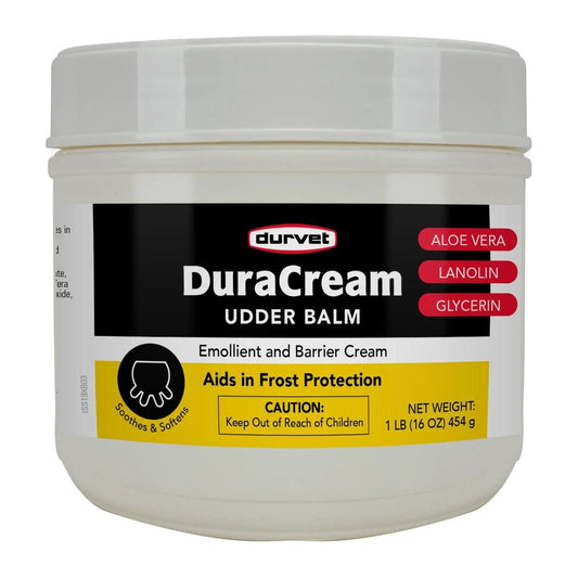 Durvet Duracream Emollient and Barrier Cream for Dairy Cattle Goats Sheep 1 lb.
