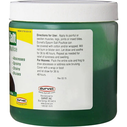 Durvet Epsom Salt Poultice Gel for Horse Muscle Joint Hoof Care 20 oz.