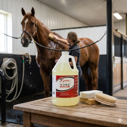 Shapley's Hi Shine Shampoo 1 Gallon Clarifying Horse Shampoo for Coat Mane Tail
