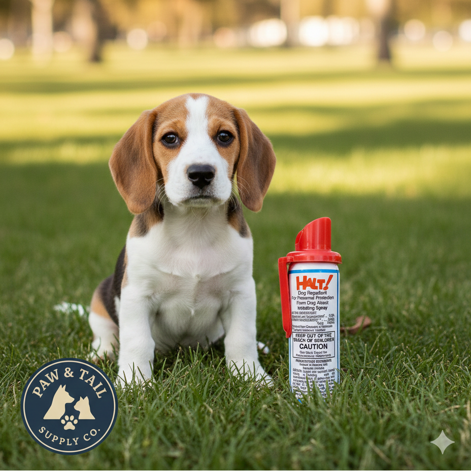 Halt Dog Repellent Spray 1.5 oz Penangkal Anjing Aman dan Efektif Capsaicin Pertahanan untuk Anjing 6-Pack