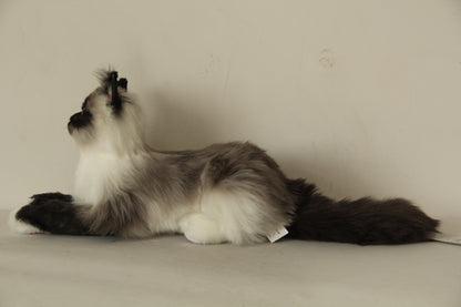 Plush Siamese Cat Longhair Weighted -Handmade Life-Size Companion & Pet Memorial