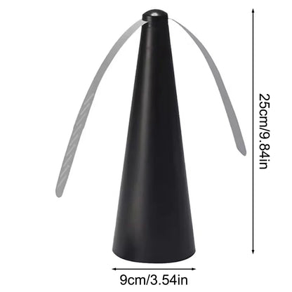 1PC Indoor and outdoor household automatic fly trap, battery fly fan, multifunctional fly repellent