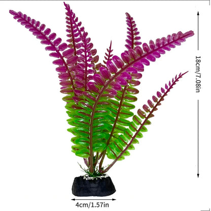 1PC Plastic Simulated Aquatic Plants For Fish Tank Landscaping, Aquarium Decoration, Seagrass Ornaments