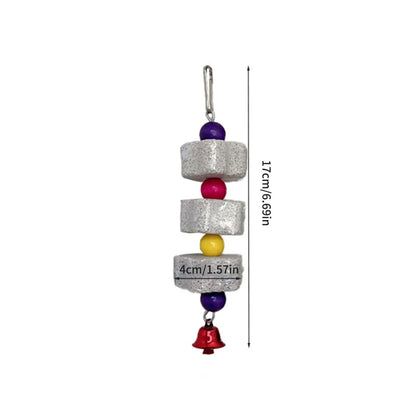 1PC Pet Teeth Grinding Volcanic Rock Toy for Parrots Hamsters Cage Accessories Bird Toy Chewing Toy