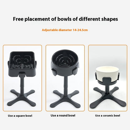 Pet Dog Bowl Bracket Lifting Adjustable Heightening Anti-tumble