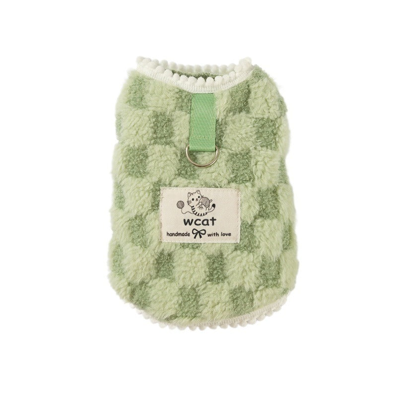Autumn And Winter Korean Version New Dog Cute Cartoon Little Bear Sportswear Cat Teddy Pet Clothing