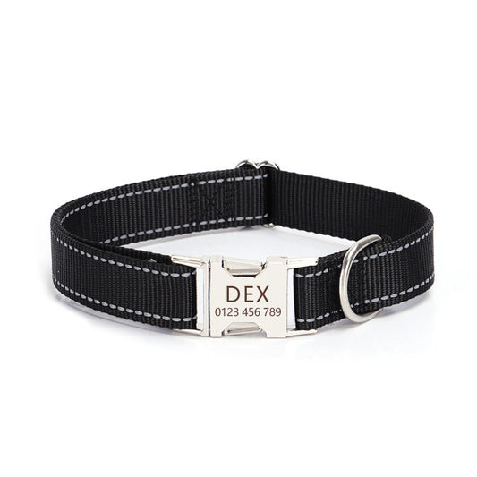 Nylon Reflective String Dog Collar