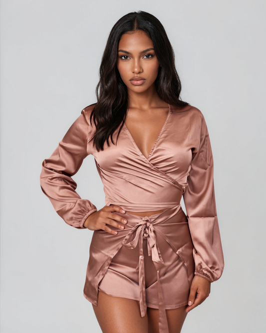 Belle Blouse - Satin