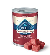 Blue Buffalo Dewasa Homestyle Daging Sapi dengan Sayuran Kaleng Makanan Anjing Basah (12.5oz)
