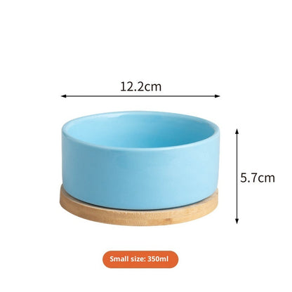 Constant Temperature Cat Ceramic Pet Heating Drinking Bowl