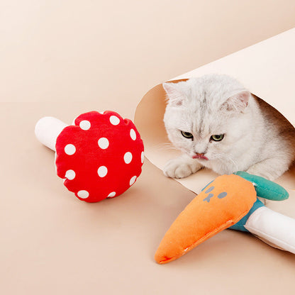 Mushroom Cat Mint Toy Pet Chew