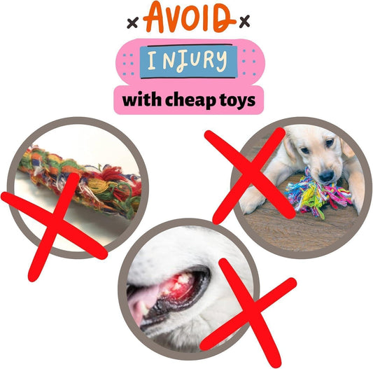 3-in-1 Mainan Anjing: Tug, Dispenser Camilan, & Snuffle Ball Orange