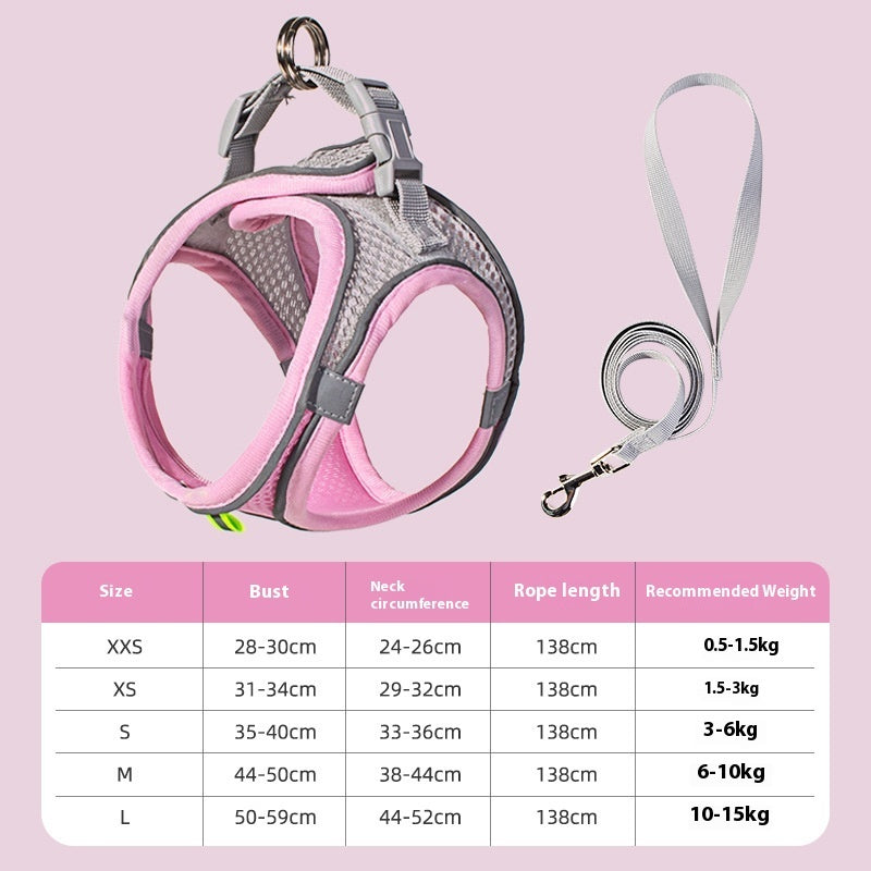 Pet Dog Vest Type Leash Reflective Harness