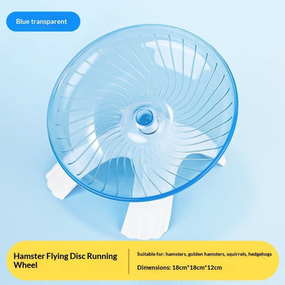 Hamster Running Wheel Flying Saucer Silent No-stick Feet Exercise Treadmill