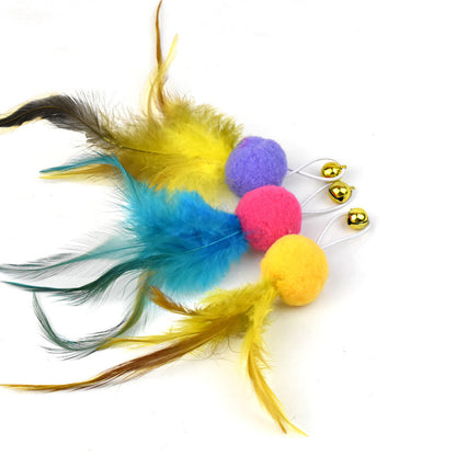 Feather Bell Replacement Head Steel Wire Cat Teaser Accessories Replacement