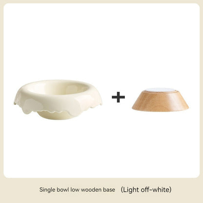 High Leg Ceramic Cat Food Bowl