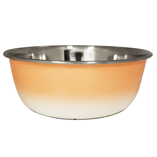 Mangkuk Anjing Dalam – Mangkuk Baja Tahan Karat, Ideal untuk Anjing Kecil, Sedang, & Besar – Peach Coral