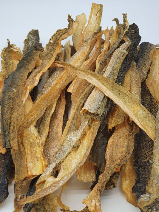 Tickled Pet Kulit Salmon Pipih Camilan Anjing (6oz)
