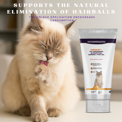 Piccardmeds4pets FurEase Cat Grooming & Digestion Hairball Paw Gel 5 oz.