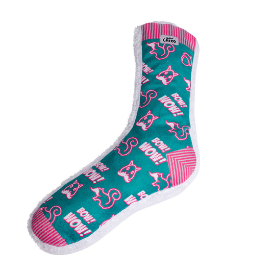 Mainan Anjing Mewah Squeaky Sock – Desain Tupai Whimsy Wonders