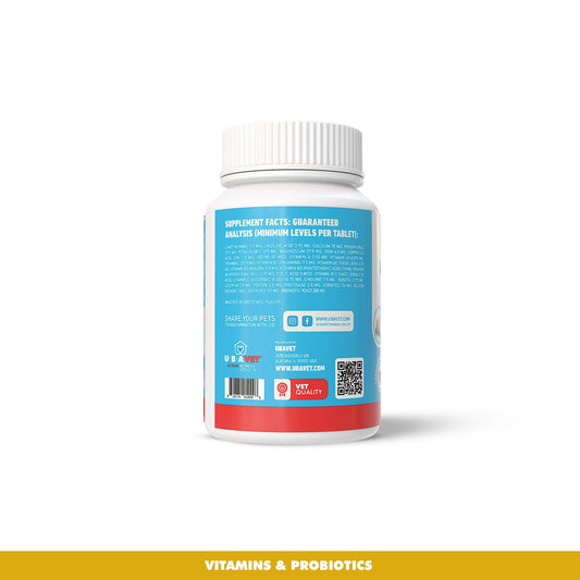 UBAVET Immune Support Tablet Multivitamin & Mineral Harian untuk Anjing – 90 tablet