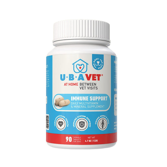 UBAVET Immune Support Tablet Multivitamin & Mineral Harian untuk Anjing – 90 tablet