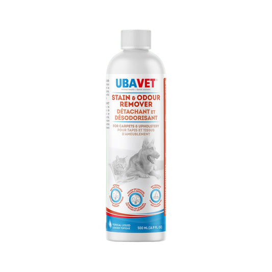Penghilang Noda dan Bau UBAVET untuk Anjing & Kucing – Pembersih Enzim yang Ampuh – (16.9 fl oz / 500ml)